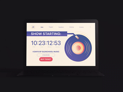 Daily UI Challenge #014 - Countdown Timer ae after effects animate animation countdown daily challange dailyui design figma music protopie ui ux