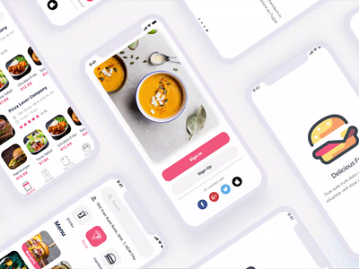 Food Delivery App after effects app design figma food app food delivery ui ux