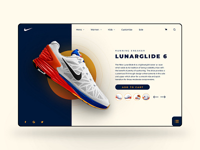 Nike Web UI Design design figma shoe shop ui ux web design