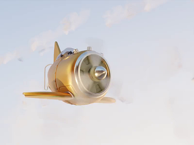 3D Aircraft Animation 3d 3d animation aircraft blender clouds modeling sky