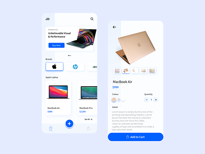 Laptop Store App Design