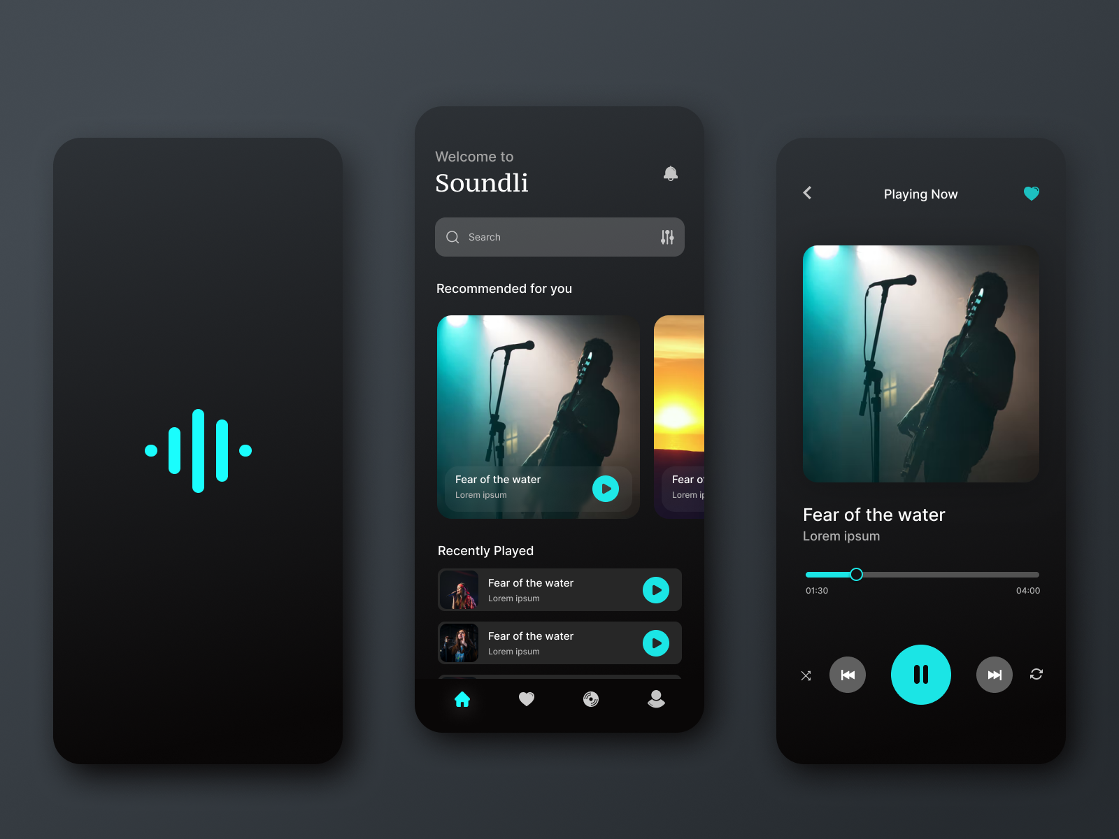 Music Player App Design by MyProMax on Dribbble