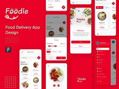 Foodie Food Delivery App Design | Food App Design best ui branding butiful design ecommerce app design food app food boy app food delivery app foodie graphic design mobile app ui ui design uiux design