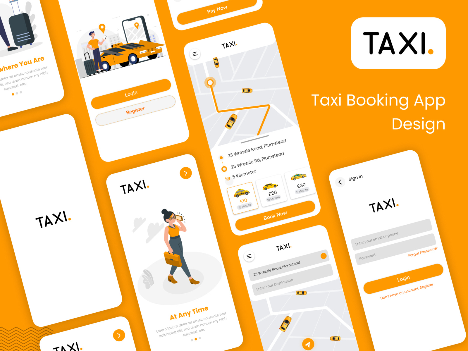 Online Taxi Booking App Design Taxi Rider App by MyProMax on Dribbble