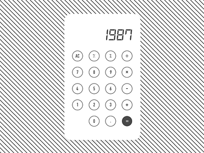 Calculator calculator dailyui minimal