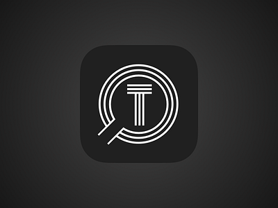App Icon app icon dailyui dark lines minimal search