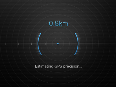 Estimating GPS precision... black blue dark fighting dragons with pixels ios iphone radar sexy