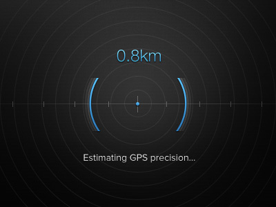 Estimating GPS precision...