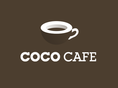 Jan's Coco Cafe Concept on dark background
