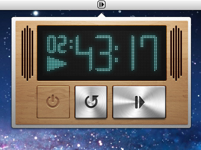 Beautiful timer [not so simple?] app application fighting dragons with pixels light light wood mac os x steel timer wood