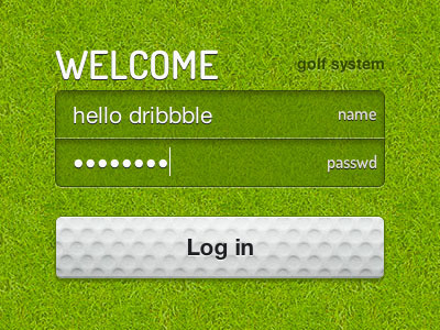Welcome, please log in [in-browser]