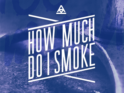 How much do I smoke lettering blue lettering lines logo narrow project purple uppercase white
