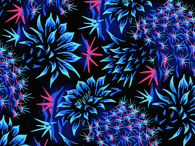 Cactus Floral pattern