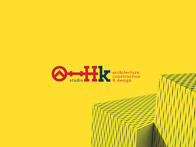 Studio Hand Key | Logotype architecture brand construction design grid logo symbol
