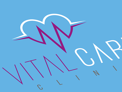 Vital Care Clinic - Logo Design brand care clinic fibonacci heart icon identity logo logotipo phi