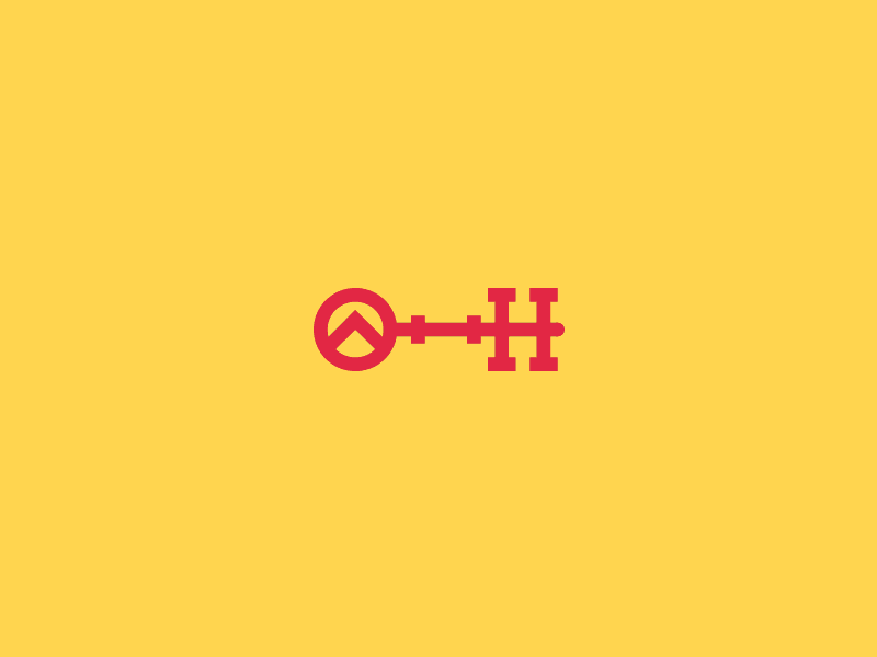 Hand Key - Architecture, Construction & Design brand grid hand key icon identity logo logotype