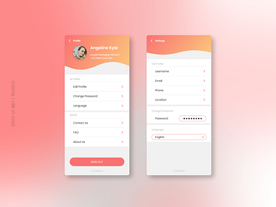 Daily UI 007 - Settings