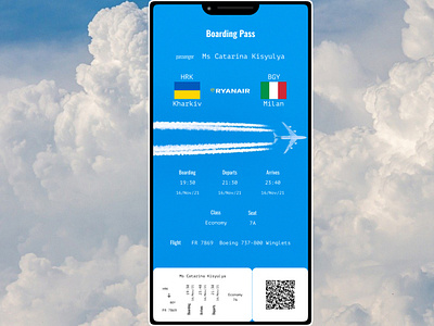 Design a boarding pass