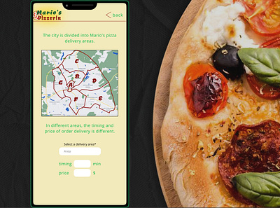 Design a map 029 dailyui design map pizzeria