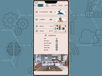 Design a home monitoring dashboard