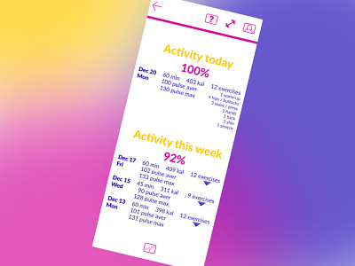 Design a Activity Feed 047 activity feed dailyui design fitness mobile