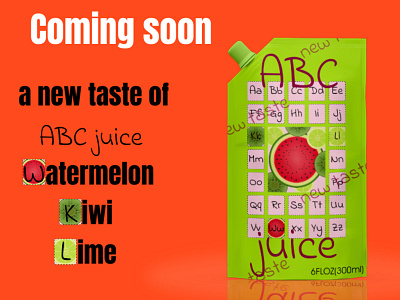 Design a "Coming Soon"/ New taste of juice 048 coming soon dailyui design juice new taste