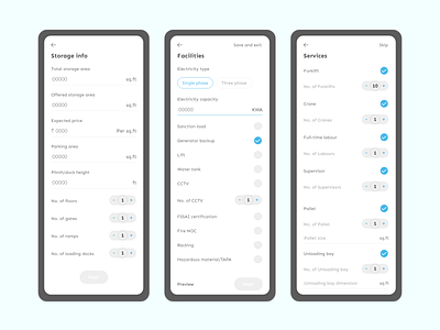 Listing inputs