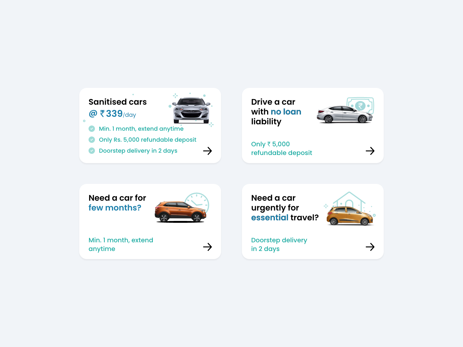 Car subscriptions banners for App by Chandan Gaurav on Dribbble