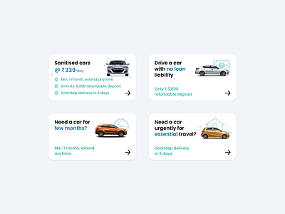 Car subscriptions banners for App