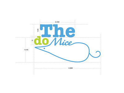 The Do Mice Logo branding grid logo design young colors