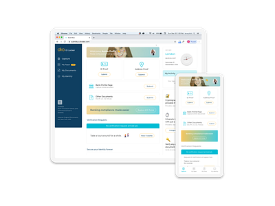 DIRO_Identity Verification Portal design diroidlocker identity kycportal user experience user interface design ux verification
