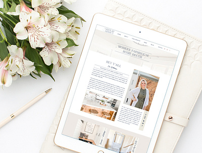 Shiplap Addict - Farmhouse Influencer Blog blog branding design influencer showit website