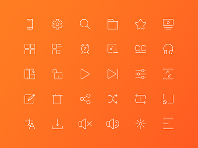 Video Player Icons Part 1