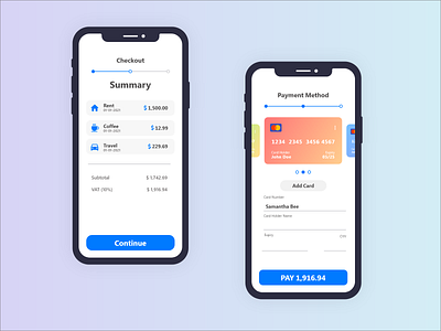 Credit Card Checkout - Daily UI app branding daily ui design illustration logo ui ux vector