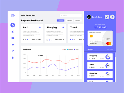 Payment Dashboard app branding daily ui dashboard design illustration logo ui ux vector web design