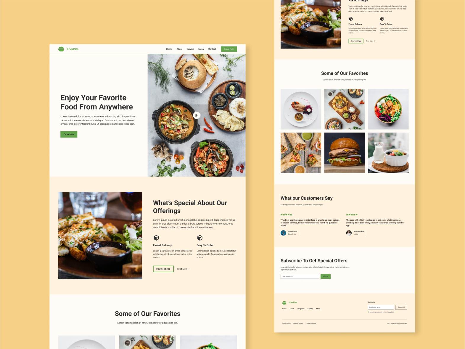 Food Delivery Website by Niaz Nazeer on Dribbble