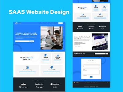 SAAS Website Design