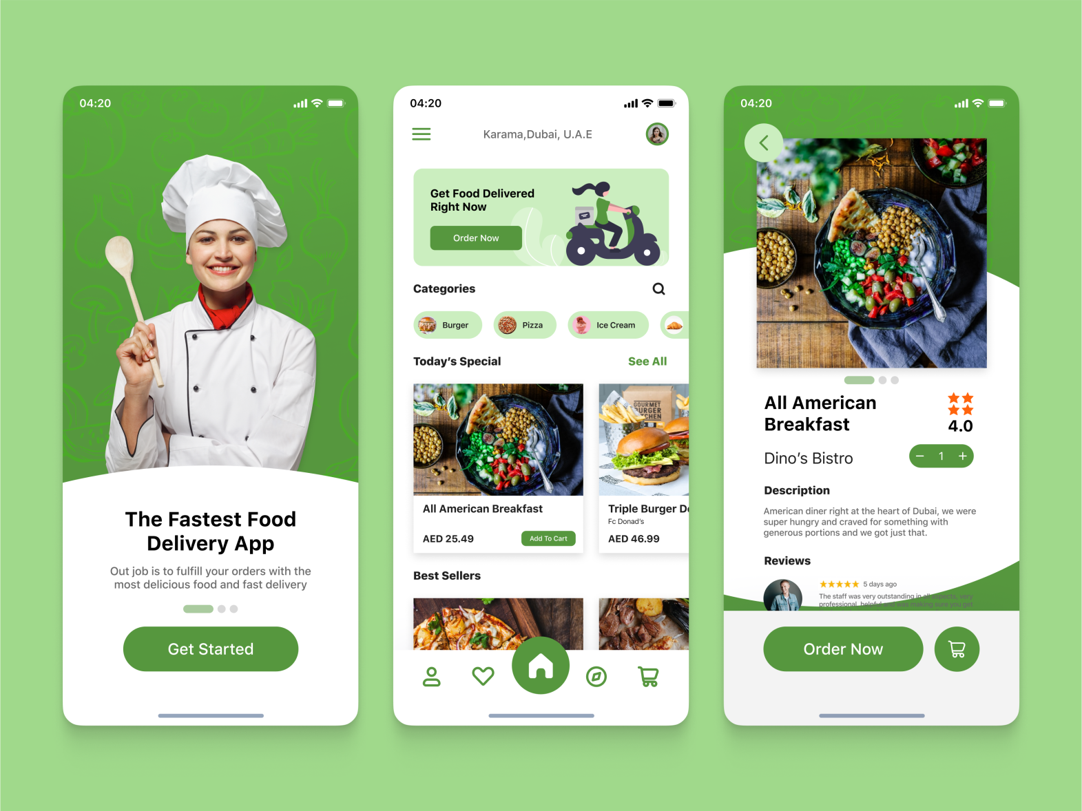 Food Delivery App Design by Niaz Nazeer on Dribbble