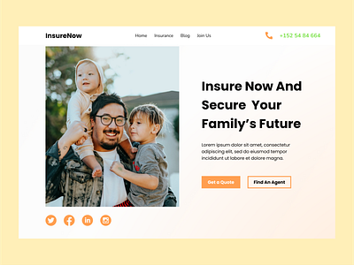 Insurance Website Landing Page