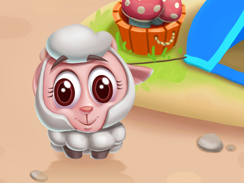 Leo's Journey animation cartoon character design game motion sheep