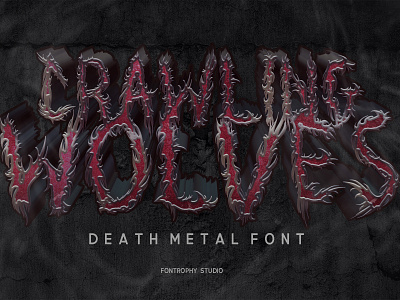 Crawling Wolves - Death Metal Font by Fontrophy on Dribbble