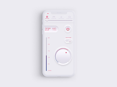 • Smarthome App app application iphone skeuomorphic skeuomorphism smarthome