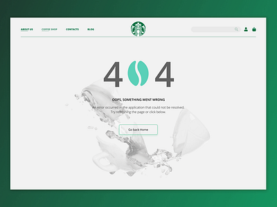 #DailyUI Challenge #008 - 404 Error Page