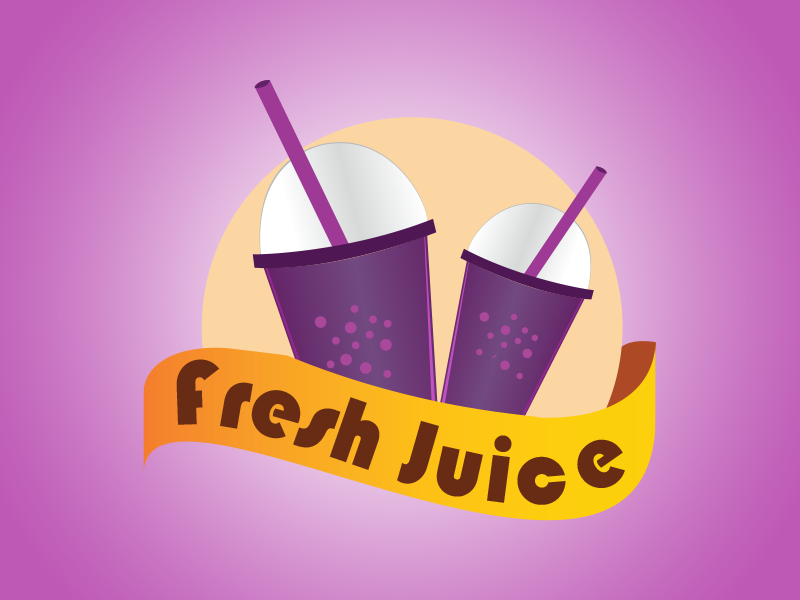 Fresh fruit juice logo design template. Orang juice bar logo design. Stock  Vector | Adobe Stock
