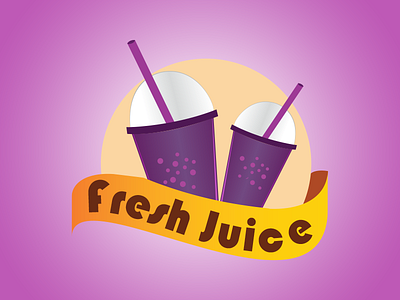 Fresh Juice Logo brand branding drink illustration juice logo logotype