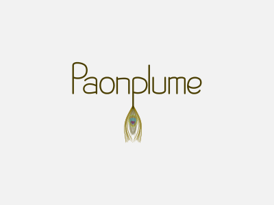 Paonplume clothes design logo