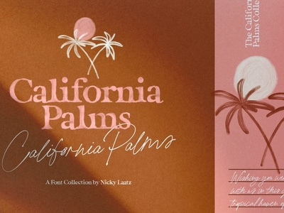 California Palms Fonts & Graphics by Only Games Live on Dribbble