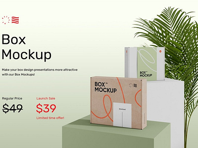 Box Mockup Bundle - Mailing Box 3d animation app branding design graphic design icon illustration logo motion graphics ui