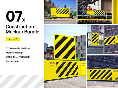 7x Construction Mockup Bundle Vol.2 3d animation app branding design graphic design icon illustration logo motion graphics ui