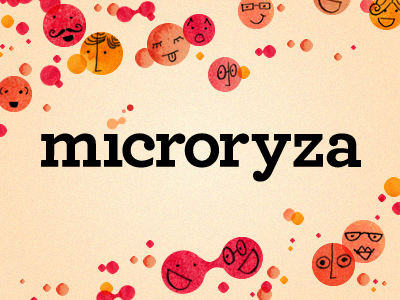Microryza Brand brand budding crowd sourcing fission logo research science